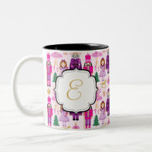 Monogrammed mugg för kaffe för nötknäppareföljeTea