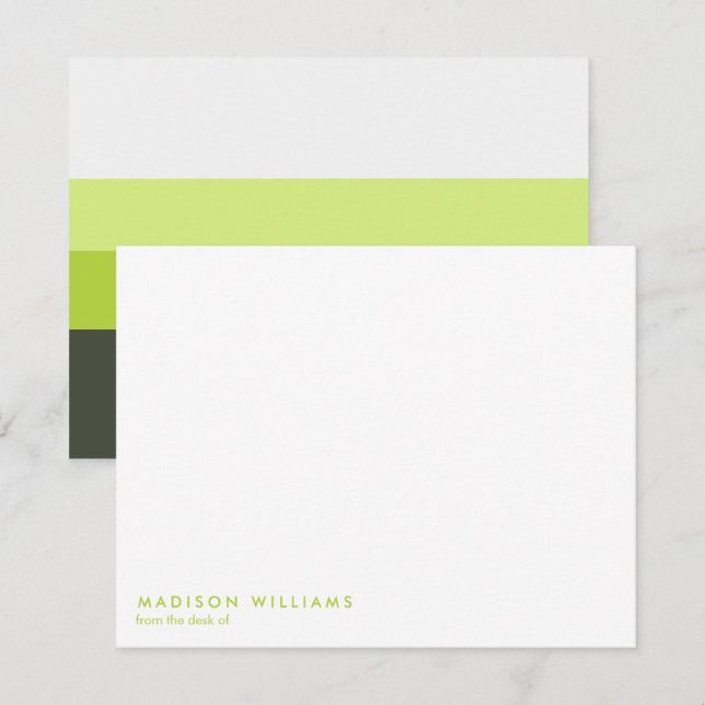 Monogrammed,namn. Anteckningskort (Fram/baksida)