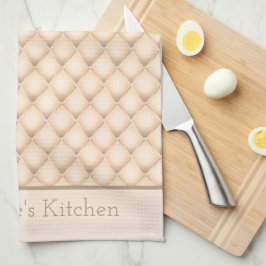 Monogrammed Namn Initialer Champagne Gift Kökshandduk