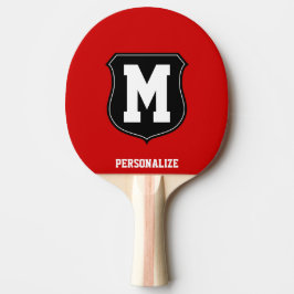 Monogrammed namn ping pongpaddel till bord tennis pingisracket