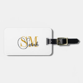 Monogrammed Namn & Women Travel Bagagebricka