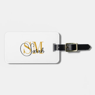 Monogrammed Namn & Women Travel Bagagebricka