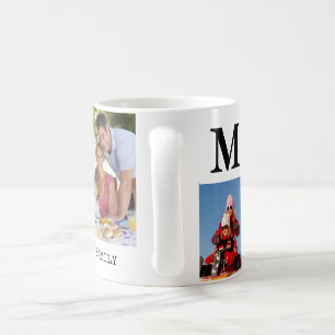 Monogrammed namngiven Familj Foto personlig Kaffemugg