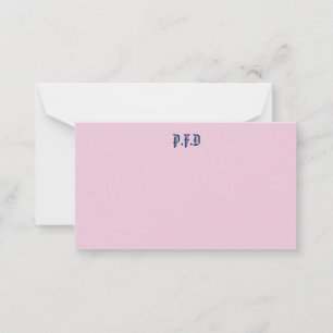 Monogrammed Notecard Anteckningskort
