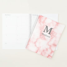 Monogrammed och Faux Rosa Marble