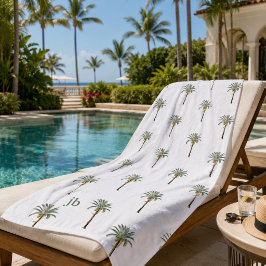 Monogrammed Palm Beach Chic Resort Stylish