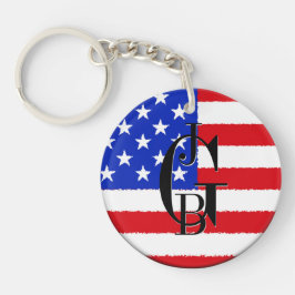 Monogrammed Patriotic American Flagga