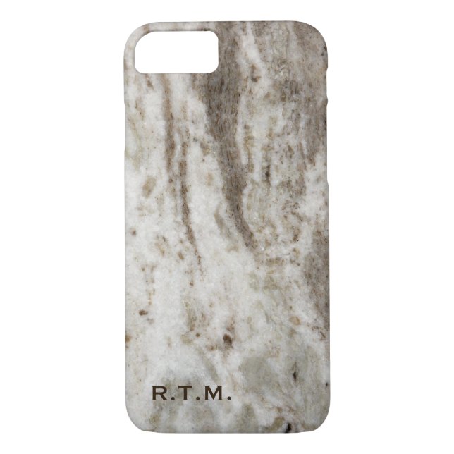 Monogrammed Pearl Granite iPhone 7 Fodral Case-Mate iPhone Skal (Baksida)