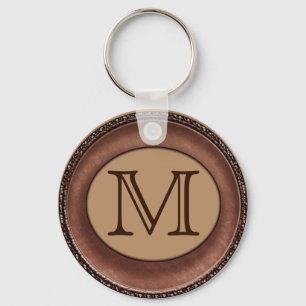 Monogrammed personlig för manar Keychain Nyckelring