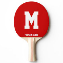 Monogrammed pingpongpaddel till bord tennis