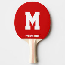 Monogrammed pingpongpaddel till bord tennis