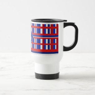Monogrammed Play Patriot Red White och Blue Resemugg
