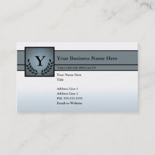 monogrammed professionell visitkort