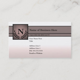 monogrammed professionell visitkort