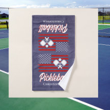 Monogrammed Retro Pickleball Player-sport