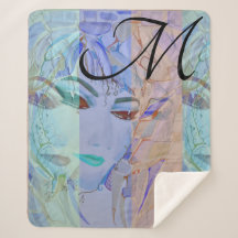 Monogrammed Romantic Shabby chic Pastel Färg