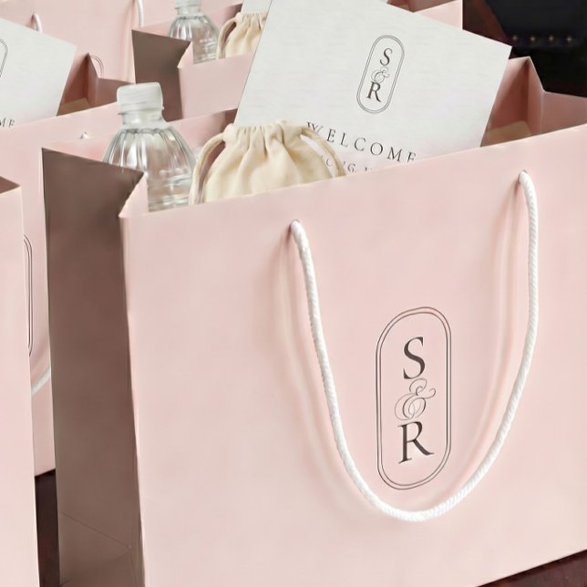 Monogrammed Rose Personalized Wedding Welcome Bag (Skapare uppladdad)