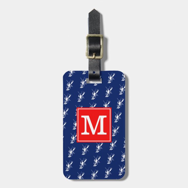 Monogrammed RS-blåsor Bagagebricka (Vertikal Framsida)