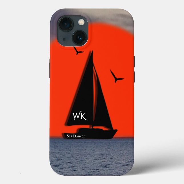 Monogrammed Sailboat with Name on Boat (Baksida)