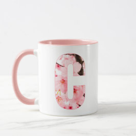 Monogrammed Sakura Mug with Customizable Name Mugg