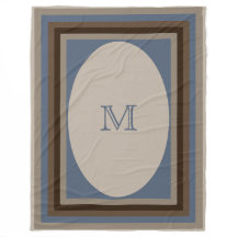 Monogrammed sandblåttbrunt