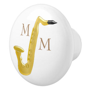 Monogrammed saxofon knopp