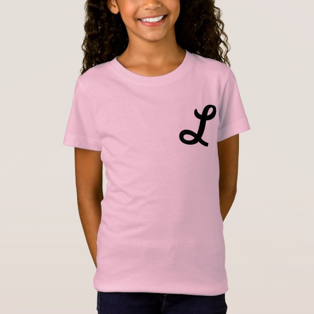 Monogrammed Shirt 1950-talet Tee Shirt (Framsida)
