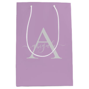 Monogrammed skript Lilac Minimalistisk Elegant