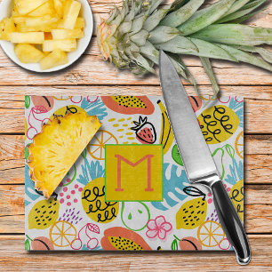 Monogrammed sommarfrukt Mönster