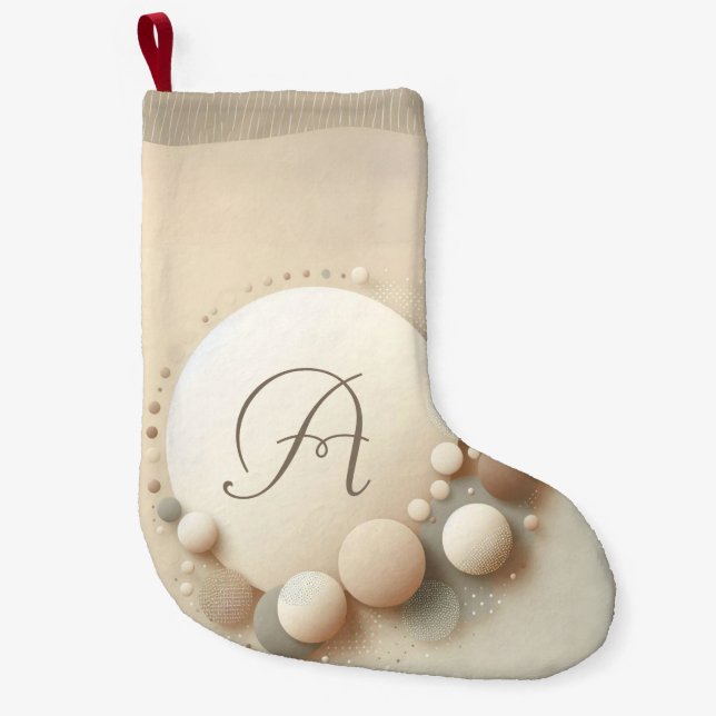 Monogrammed Sphere Harmony Liten Julstrumpa (Framsidan)
