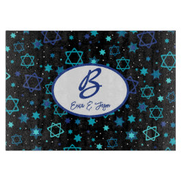 Monogrammed Star of David Challah Board