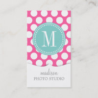 Monogrammed stor polka dots flickaktigt för rosor