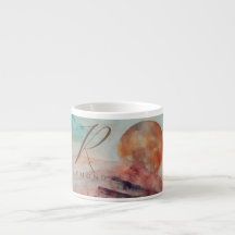 Monogrammed Sunny Clouds and Desert Ligcape