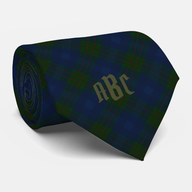 Monogrammed Tartan Blue & Grönt Play Slips (Rullad)