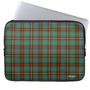Monogrammed Tartan för klanFraser jakt Laptop Sleeve