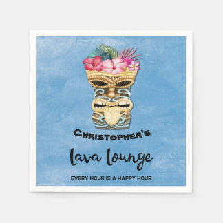 Monogrammed Tiki Pub Lava Lounge Party Pappersservett