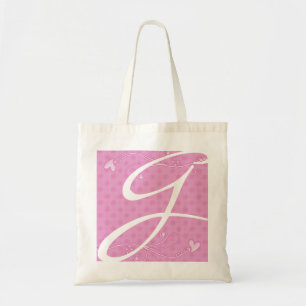 Monogrammed tote bags tygkasse