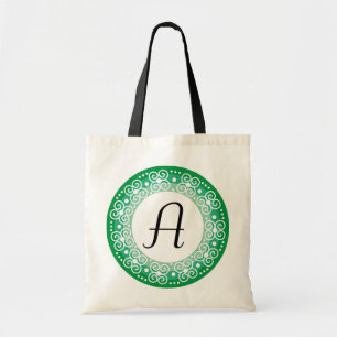 Monogrammed tote bags tygkasse