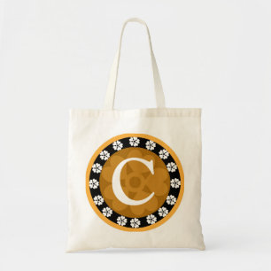 Monogrammed tote bags tygkasse