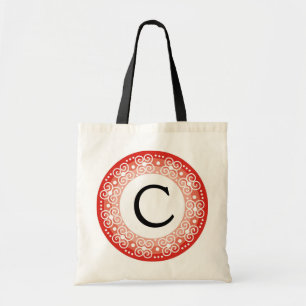 Monogrammed tote bags tygkasse