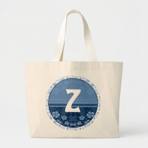 Monogrammed toton jumbo tygkasse