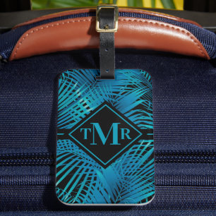 Monogrammed Turcos Black Handflatan Bagagebricka