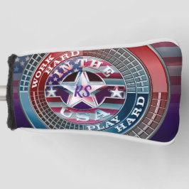 Monogrammed USA Golf Head Cover