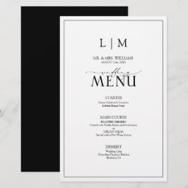 Monogrammeny för svartvit elegant