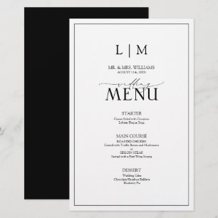 Monogrammeny för svartvit elegant