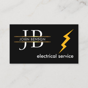 Monogrammera Ditt Elektriska Namn Visitkort