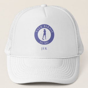 Monogrammerad Golf Rolig Golfspelare Birdie Sägnin Keps