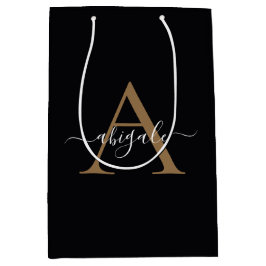 Monogrammerad Guld Midnight Black | Minimal Elegan