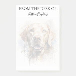 Monogrammerad hund Labrador Retriever Älskare Post-it Block
