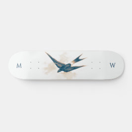 Monogrammerad Ladusvala Skateboard